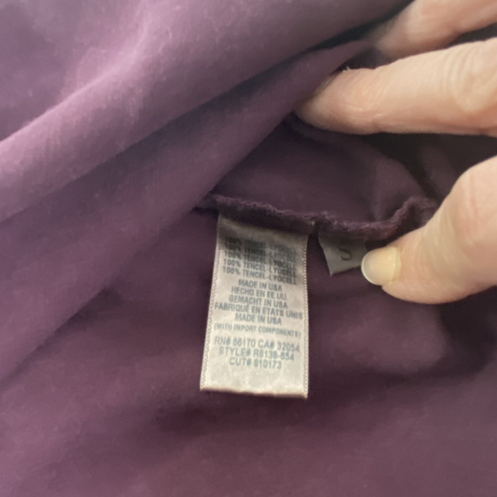 Cloth & Stone Anthropologie Purple Bell Sleeve Tunic Dress NWT Size S Made in US - Picture 8 of 12
